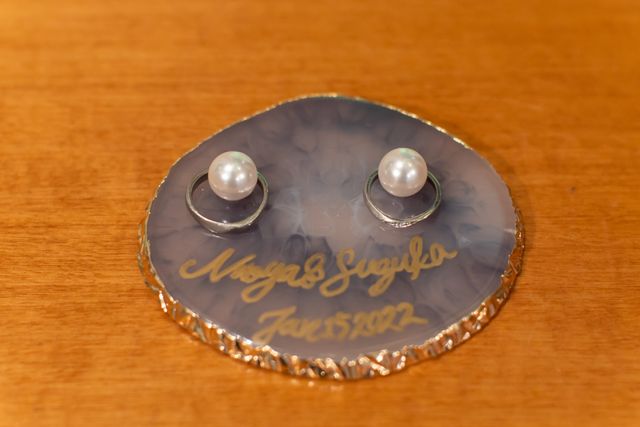 結婚式当日にカメラマンさんに撮っていただいたお写真です。