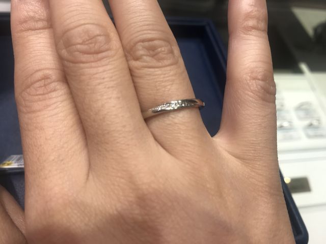 ダイヤモンド3石ストレートタイプ