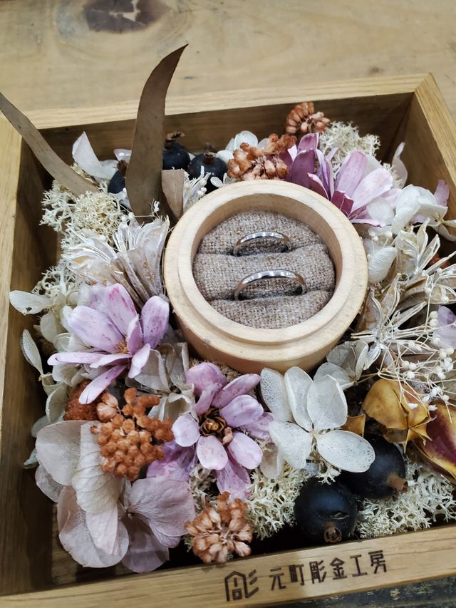 シンプルで素敵な指輪ができました。