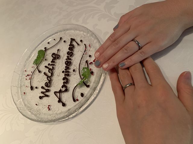 ディナーでのプレートと着用時