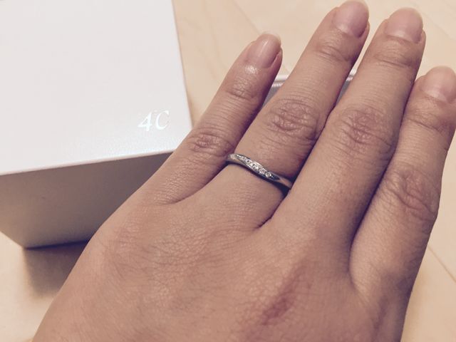 7.5号　指につけて