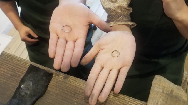 2人で一生懸命楽しくつくれました！