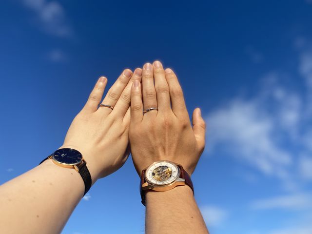 入籍した日に撮った写真