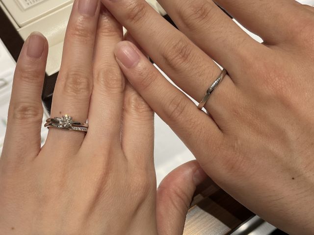 セットリングである、こもれびとの重ね付けです