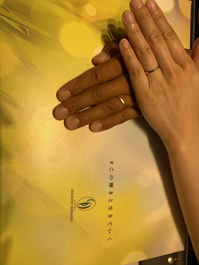 待ちに待ったリングと対面！