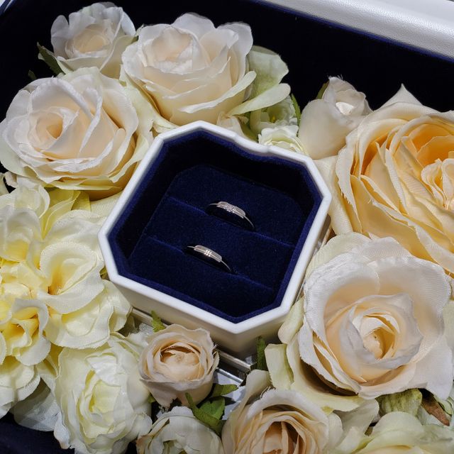 少し太めのリングにしました