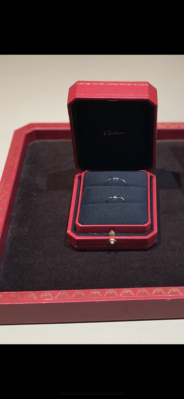 購入時の指輪の写真です。