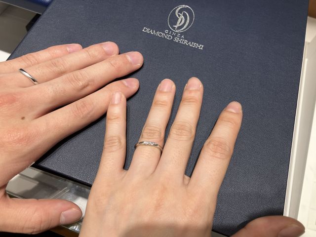 選んだ指輪です！