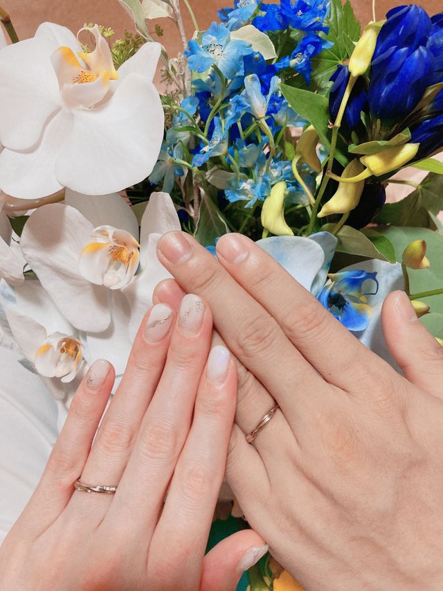 結婚式後に撮った写真です！