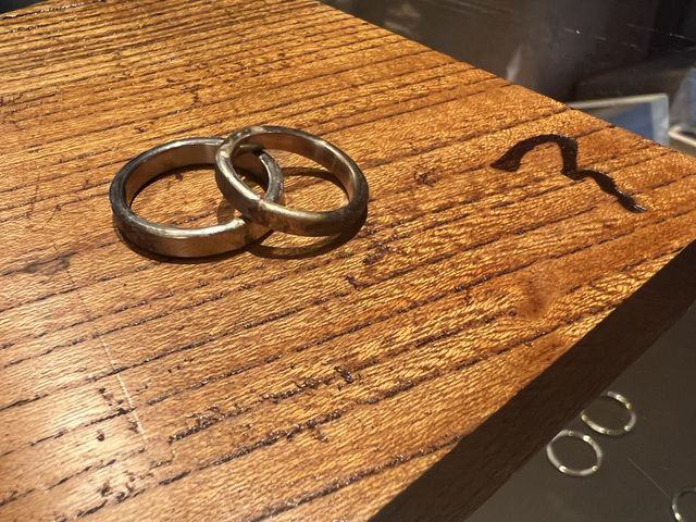 試着段階の指輪