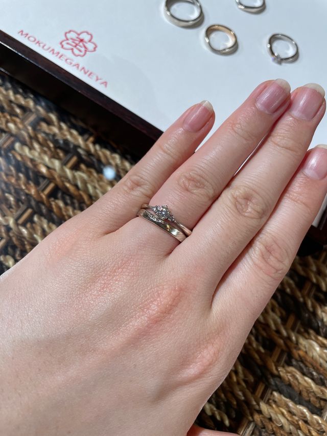 気に入った指輪の組み合わせ