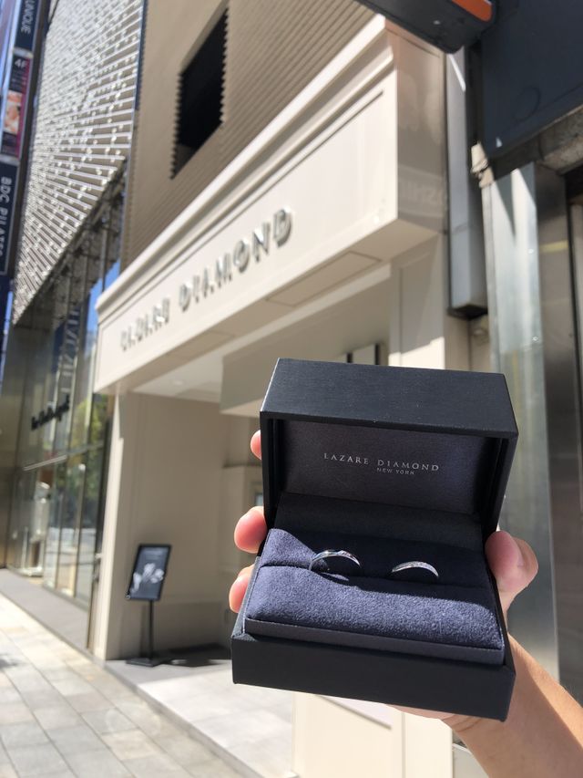 結婚指輪です。指馴染みがよくダイヤがキレイです！