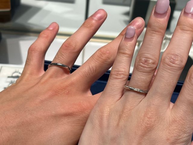 指輪は着用時の写真です！