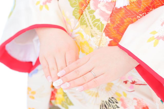 結婚指輪（和装前撮り）