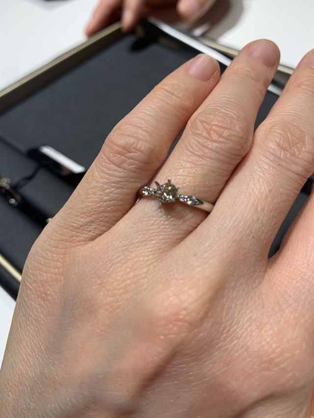 婚約指輪着用時