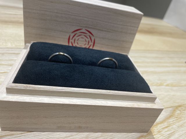 二人でこだわってお願いした指輪