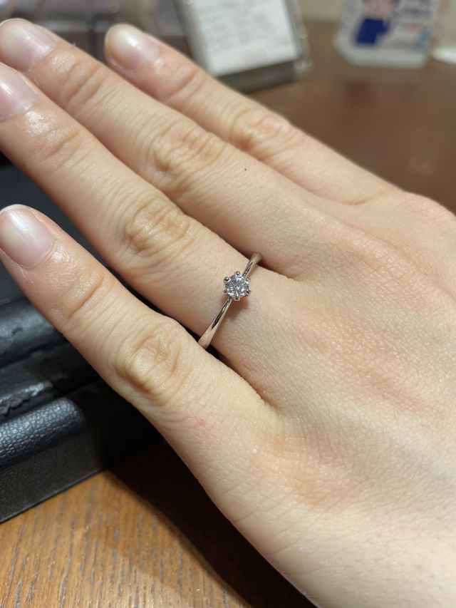 婚約指輪　エンゲージリング　　一石
