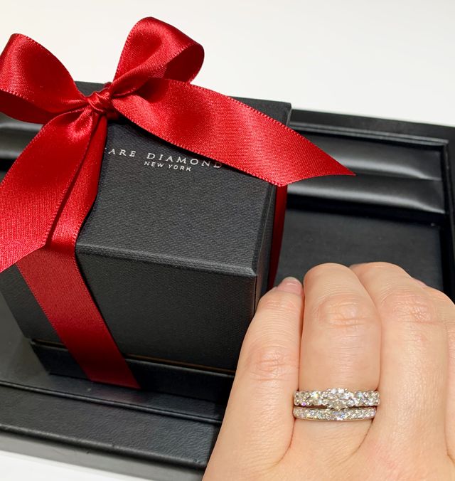 エンゲージリングと今回購入したセカンドマリッジリング