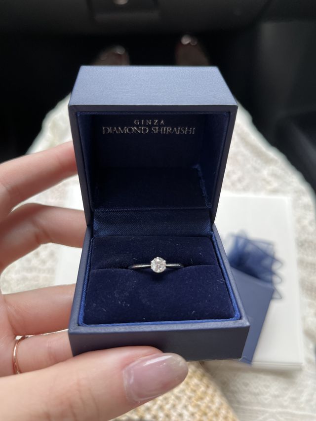 プロポーズリングです。またデザインを決めに行きます。