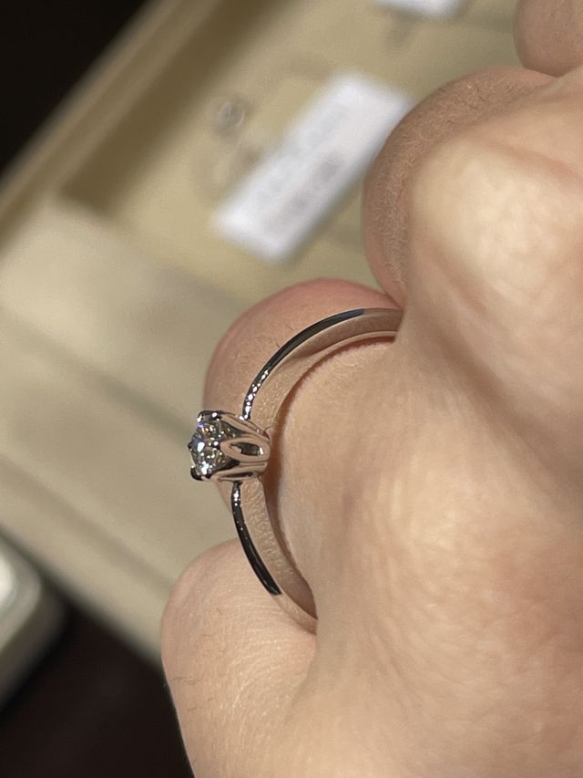 ウェヌスを試着時の写真(横から)