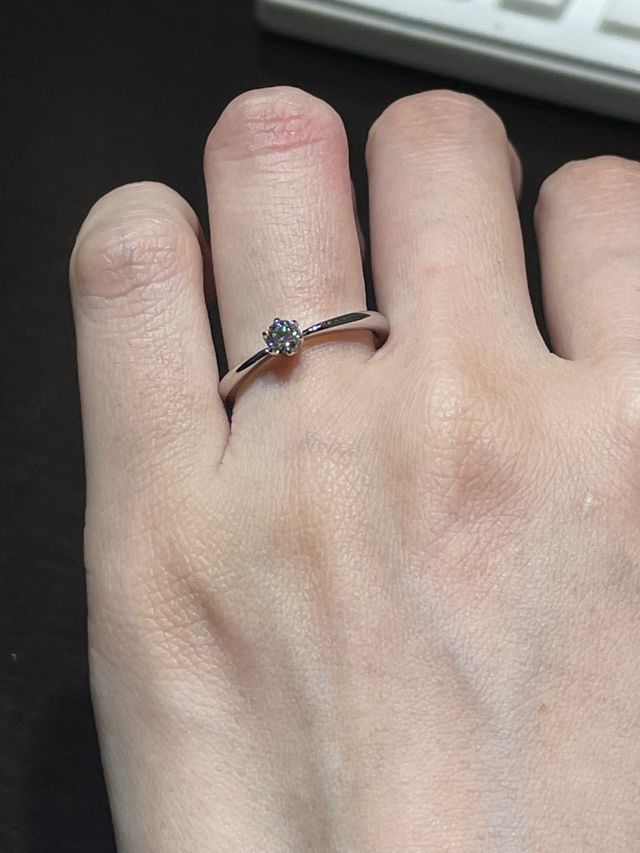 ウェヌスを試着時の写真(上から)