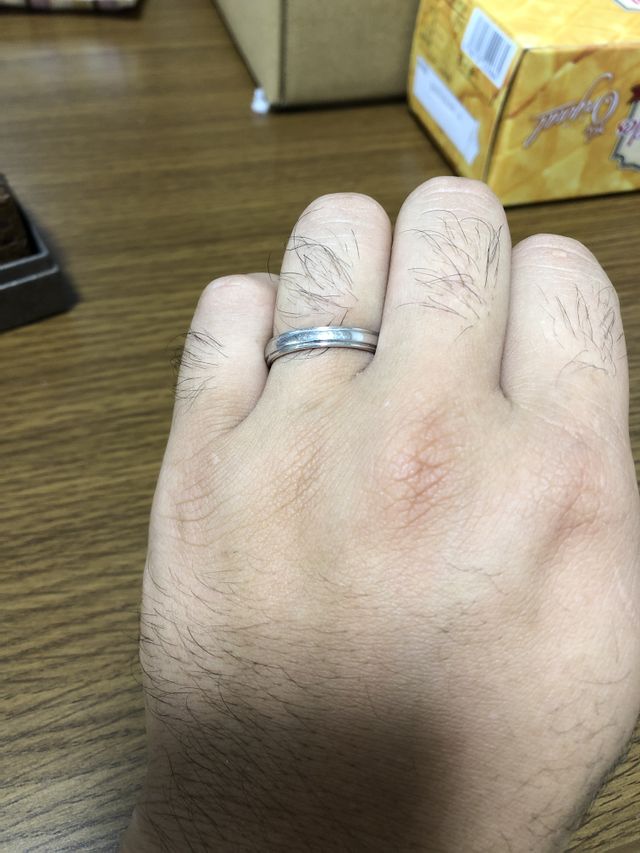 結婚指輪の写真です。