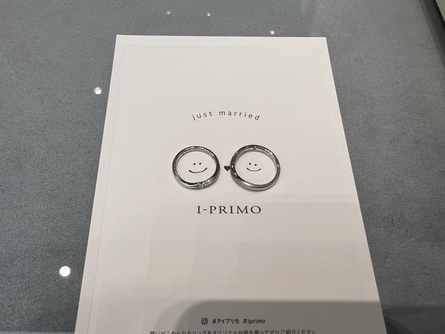 かわいいリングシートをいただけました！