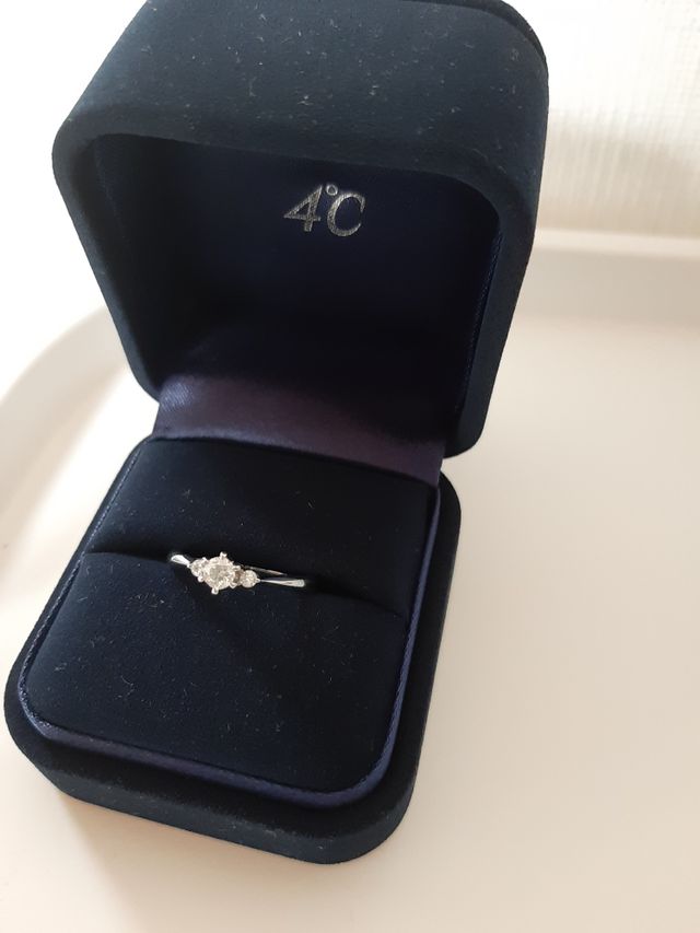 箱の深い青に映える自然な美しさです。