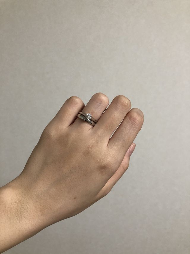 結果指輪と婚約指輪