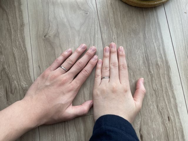 2ヶ月前購入した指輪が自宅に届いたのでウキウキで着用しました