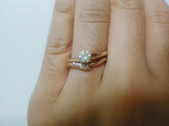 セットで付けたところ。