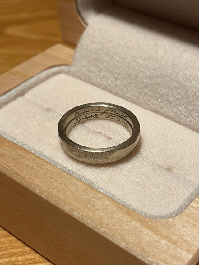 手書きの刻印を入れました！