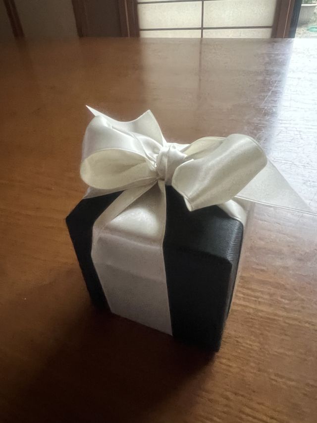 リボンをすてきにかけていただきました。