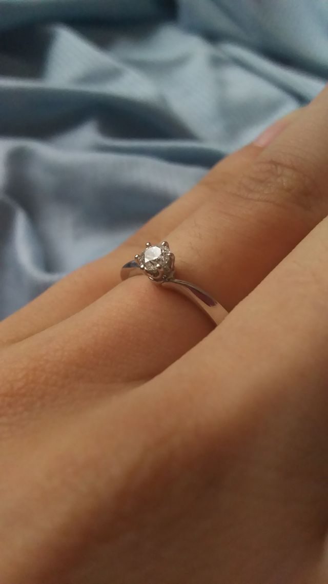 指輪のアップです。