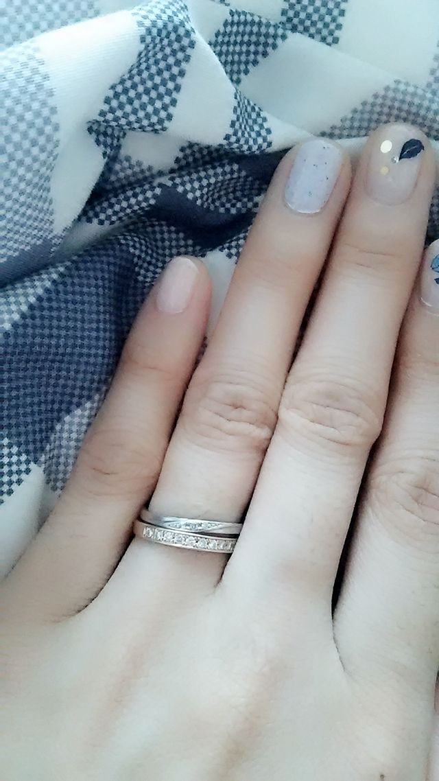 普段はこのように重ね付けしています。