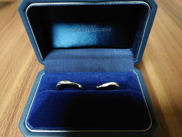 購入した結婚指輪です