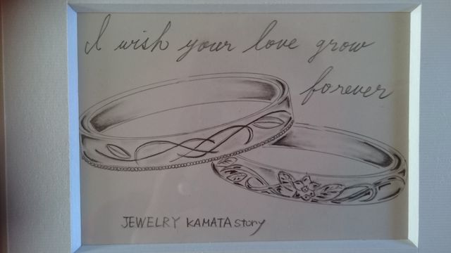 かまたさんからプレゼントされたアルバムの中のデザイン