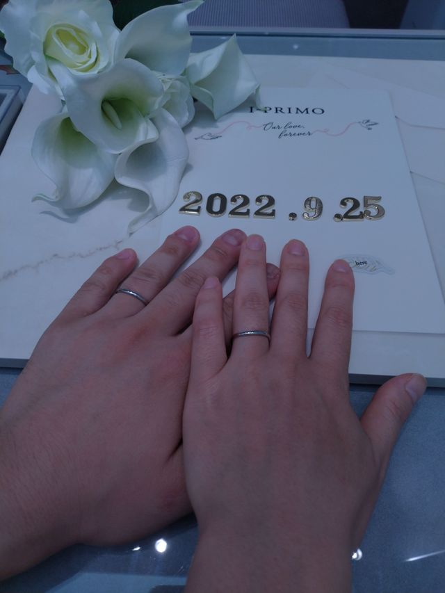 二人で納得したデザインで作ることが出来ました。