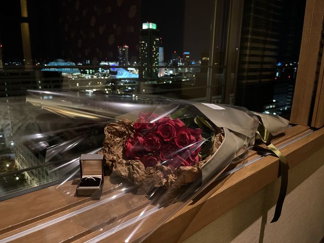 バラと一緒にプロポーズされました！！