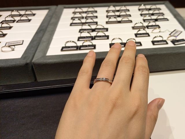 試着時の写真です。