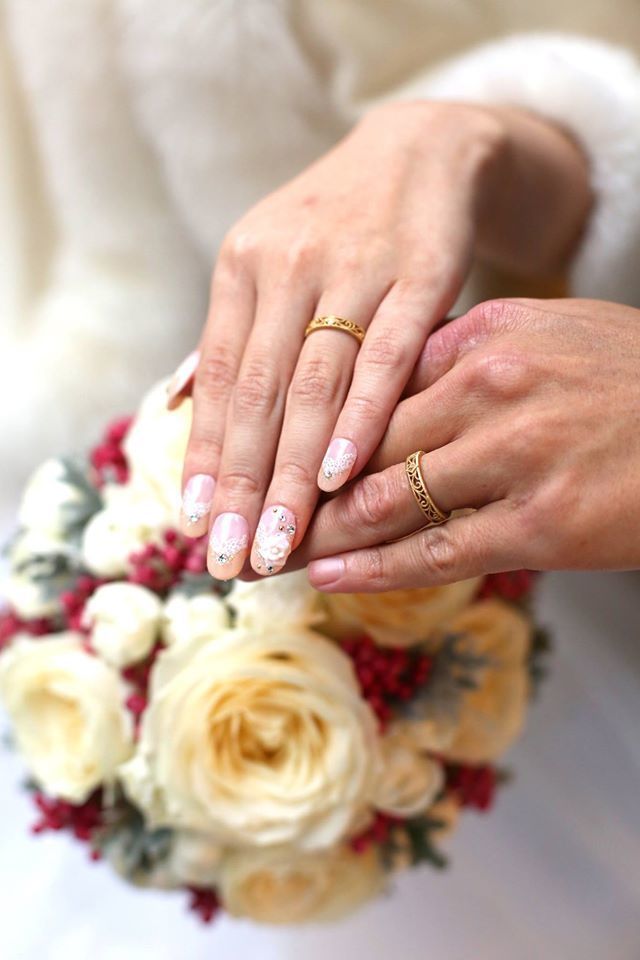 結婚式での写真です。