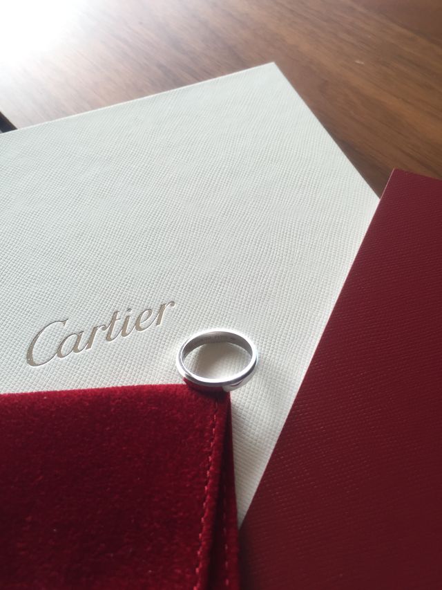 旦那様のリングは只今制作中なので私の分だけです。