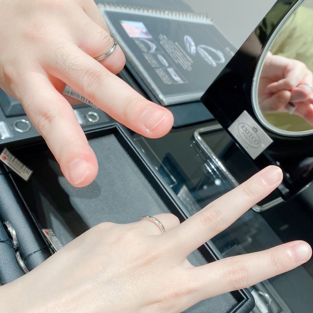 男性の方のブラックダイヤモンドがかなり綺麗でした。