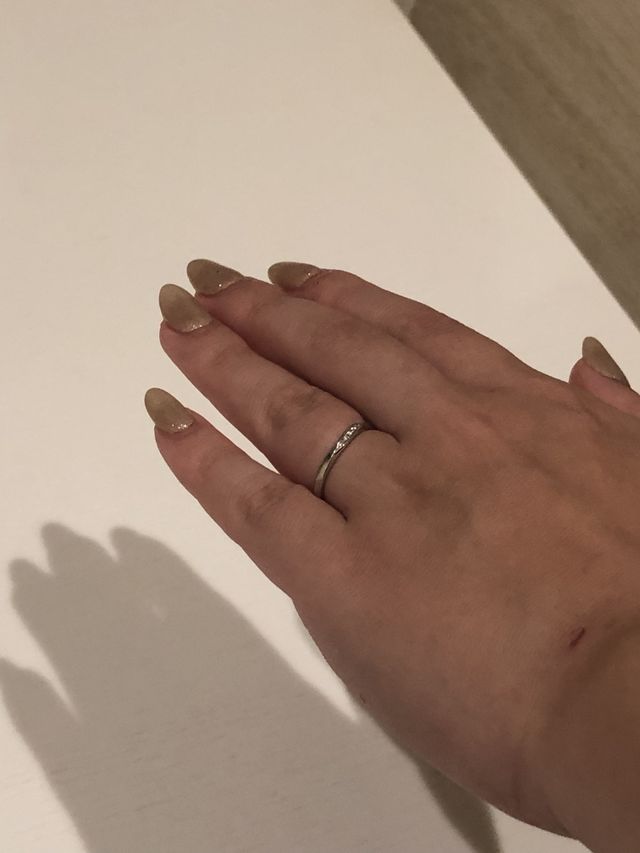 結婚指輪(妻)です。