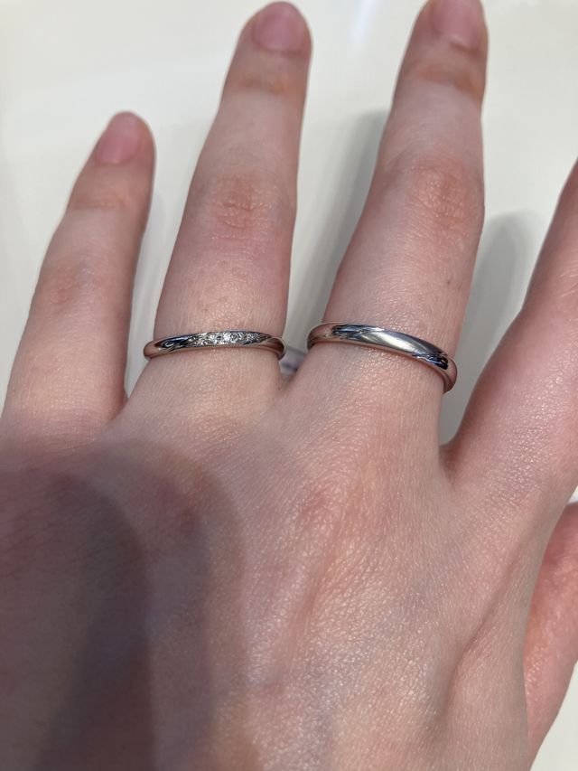 ダイヤ付きか、マットか