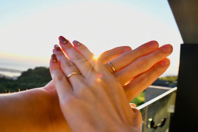 日の出と一緒に