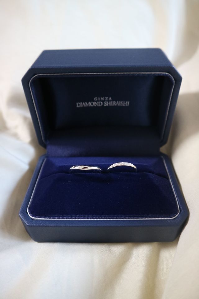 ダイアモンドシライシで、結婚指輪を購入しました！