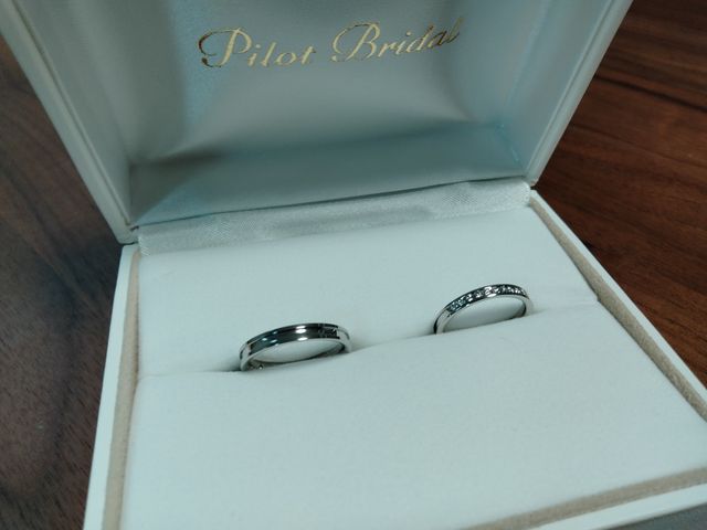 ダイヤがキラキラしており、誕生石の埋め込みもしてあります。