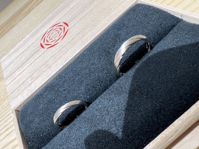 指輪のケースも可愛いです。