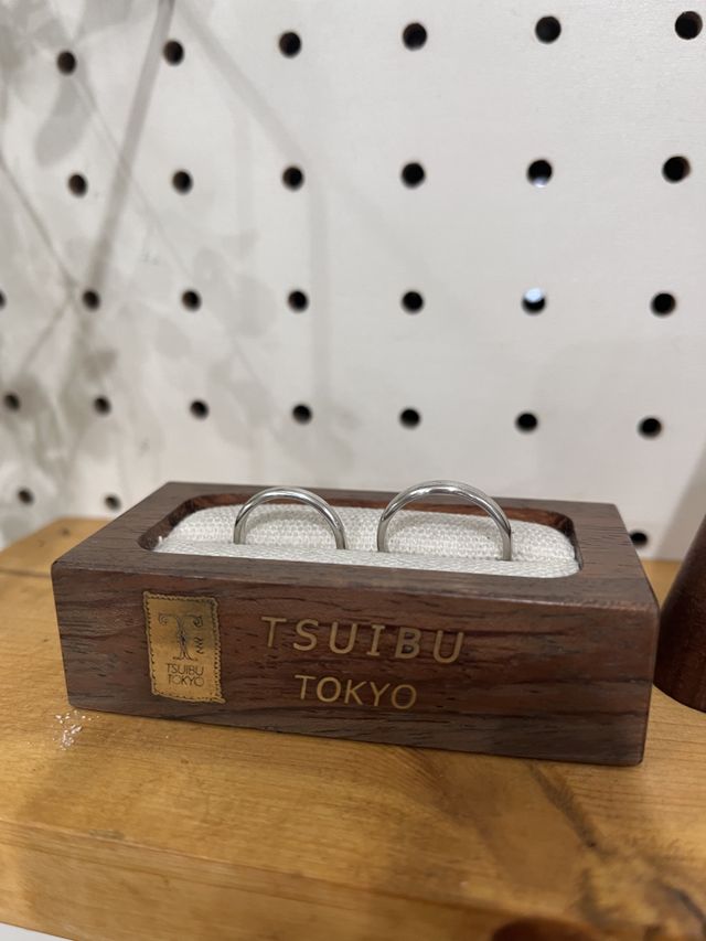 プラチナ　ペア指輪　手作り